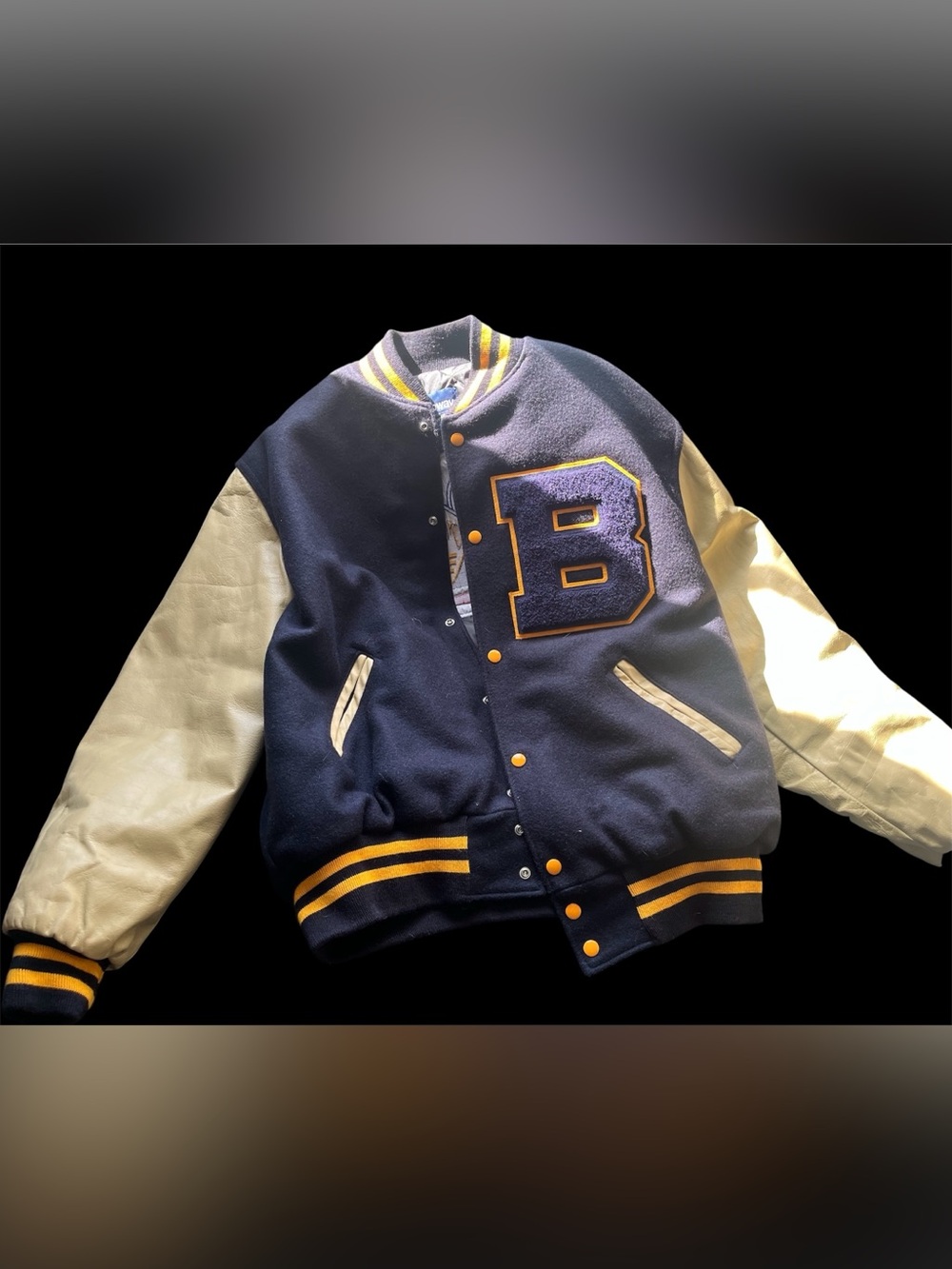HOLLOWAY ORIGINAL VARSITY LEATHER AND WOOL JACKET